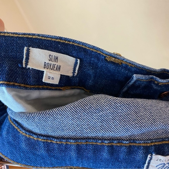 Madewell The Slim Boyjean Raw Hem Edition Size 25 - Picture 4 of 4
